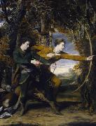 Sir Joshua Reynolds Colonel Acland and Lord Sydney, 'The Archers painting
